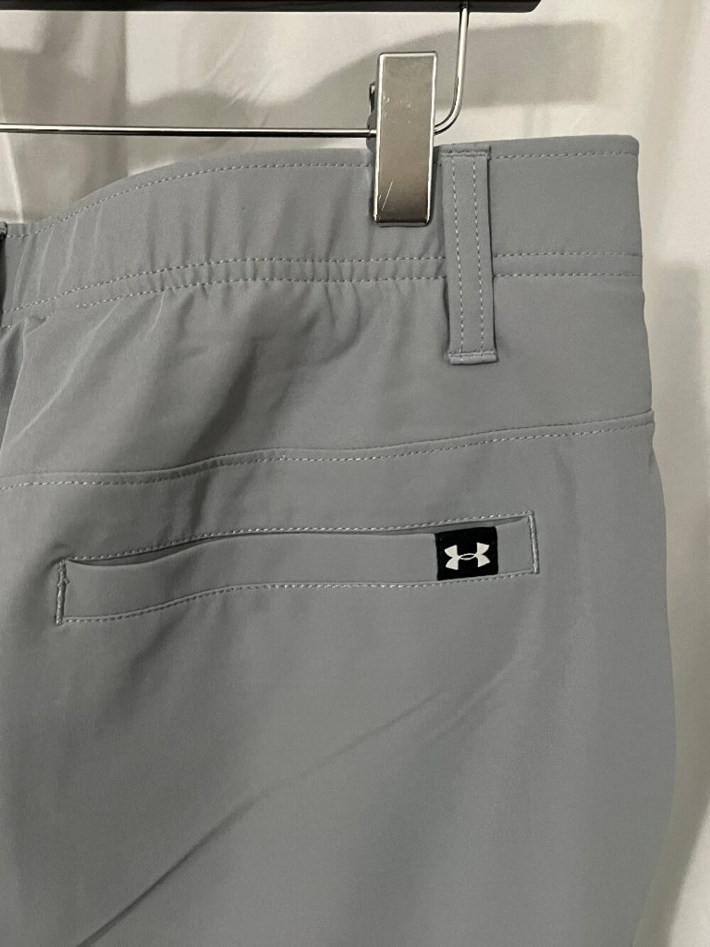 ⛳ Under Armour Men’s Gray Modern Golf Pants Flat Front 34x29 Short 🔥